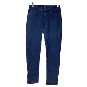 Just Black Women's 8" Low Rise Dark Wash Indigo Skinny Ankle Jeans Size 27